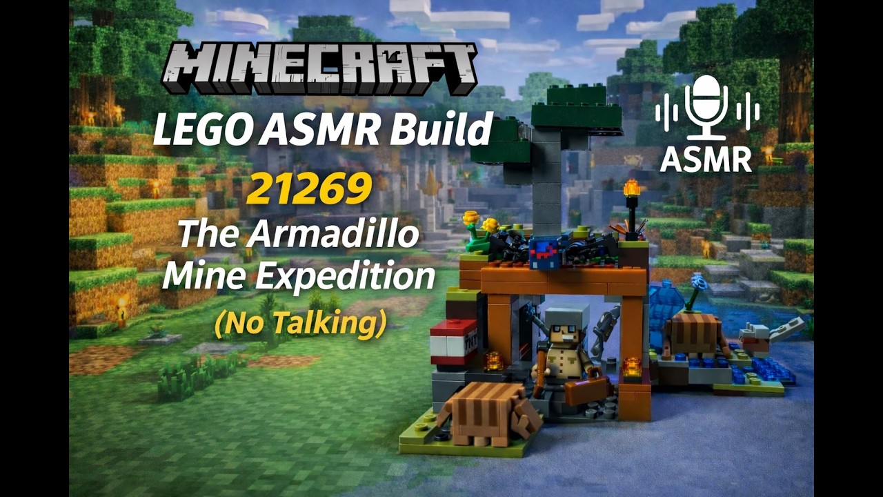 LEGO Minecraft's NEW Armadillo Set | Satisfying Speed Build ASMR