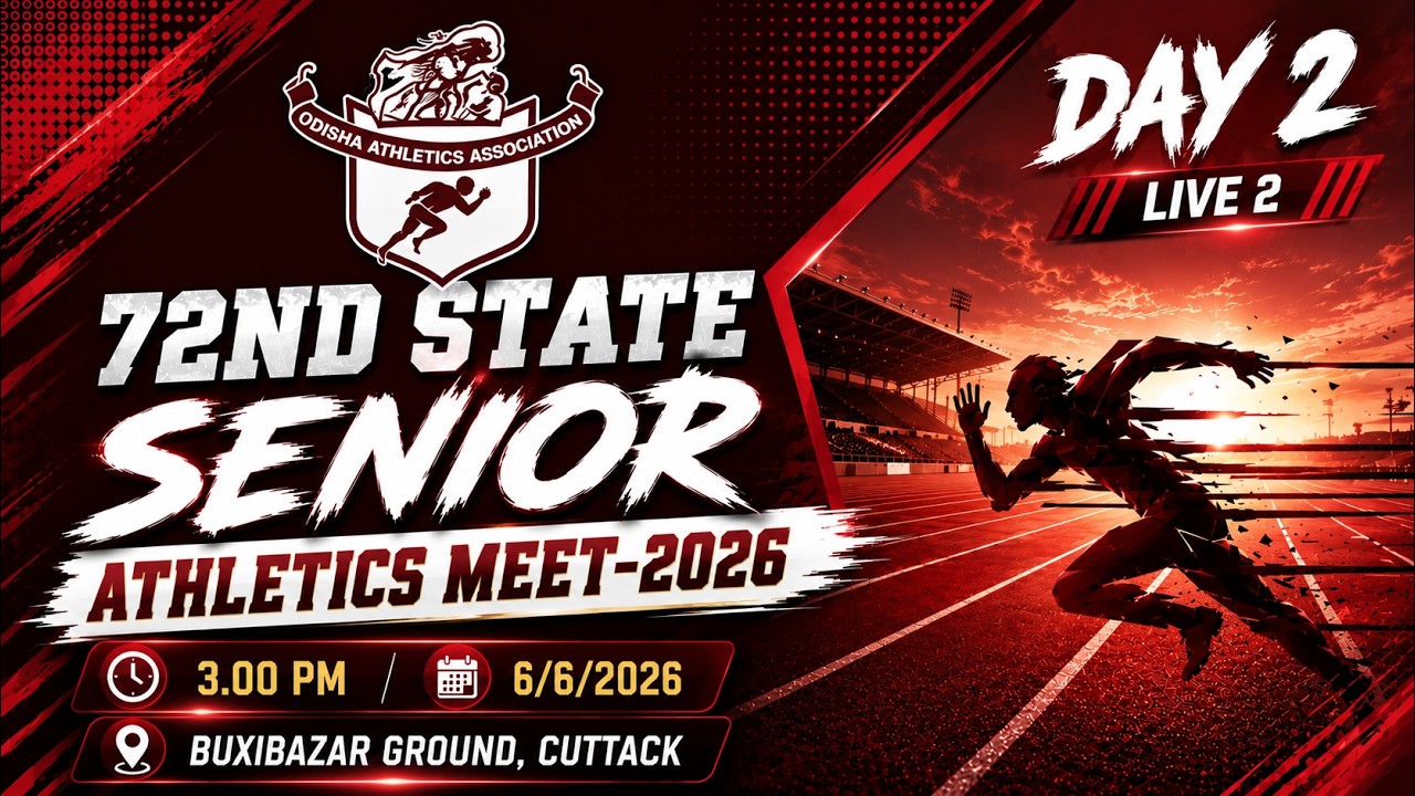72nd State Senior Athletics Meet 2026 | Day 2 LIVE 2 | Athletics Odisha | SportsKPI