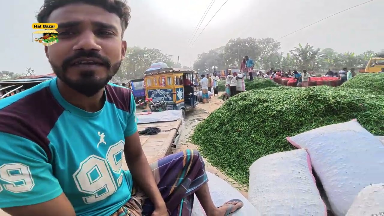 ৯ই মার্চ ২০২৬। জামালপুর সদর, কালীবাড়ি, বিশাল বড় কাঁচা মরিচের বাজার। 