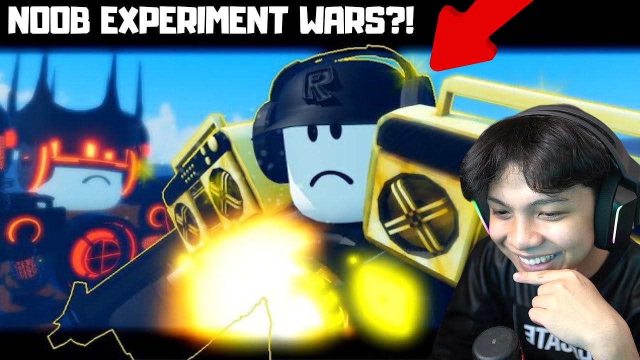 React NOOB EXPERIMENT WARS !! Skibidi Toilet Wars Versi ROBLOX?!