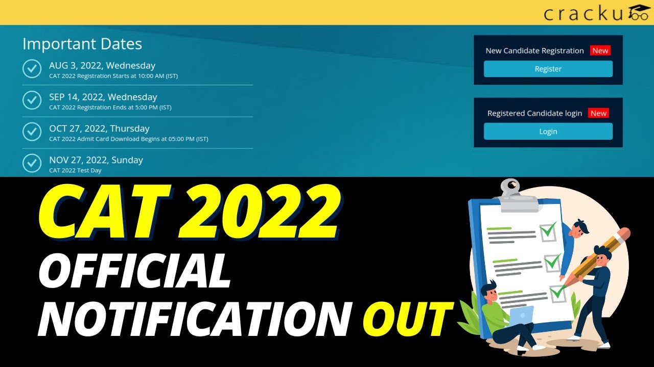 CAT 2022 Notification Out | Important Changes & Key Dates | CAT 2022 Exam Pattern