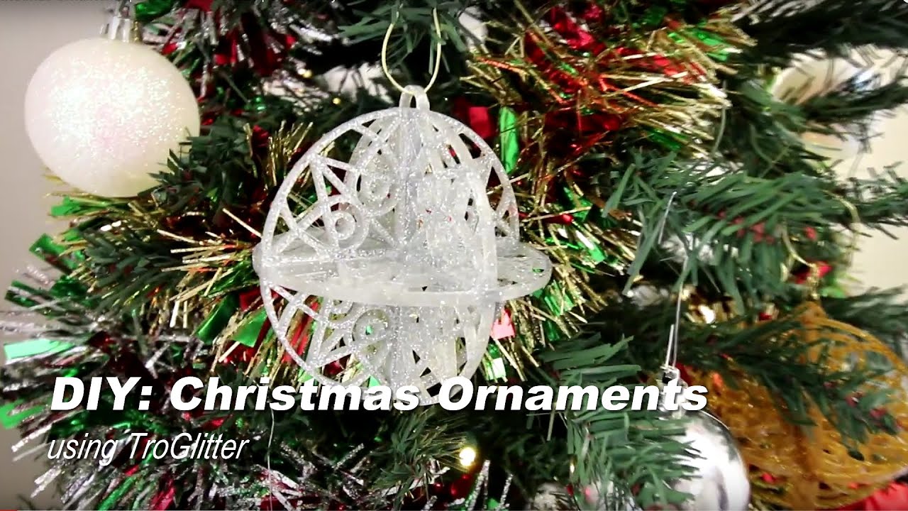 DIY Christmas Ornaments | Laser Cut TroGlitter | Glitter Acrylic Ornaments