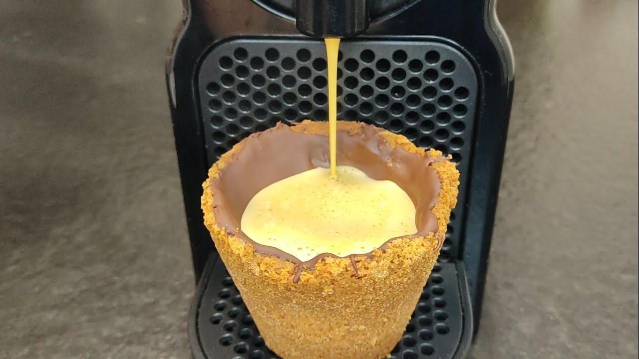 ¡Deliciosos vasitos de café comestibles! ¡Sólo 3 ingredientes!
