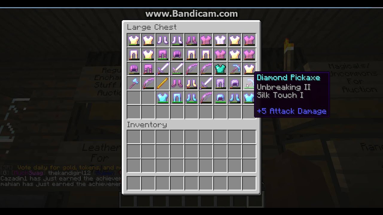 Enchanted armor /boss loot sale