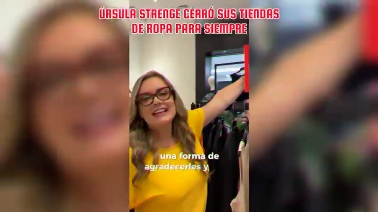 Úrsula Strenge cerro sus locales de Ropa por la situación del País