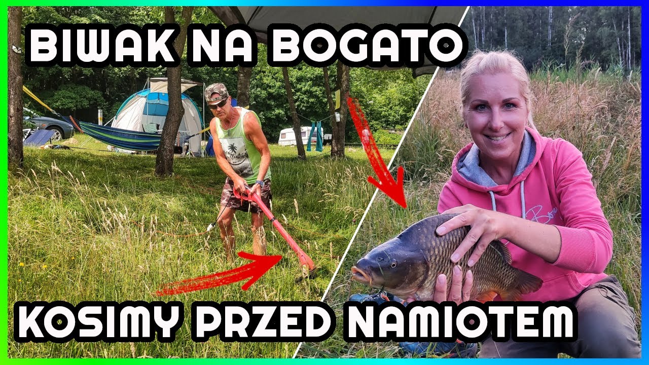 Pod Namiotem na Biwaku | Wędkowanie | Burza pod namiotem | Campingowe Wyposażenie | Gruba Ryba !!