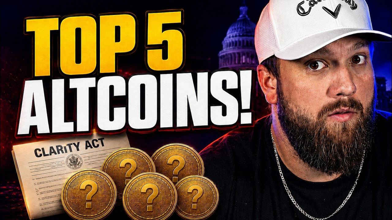 🚨 5 криптовалют, которые стоит купить до принятия закона Clarity Act!