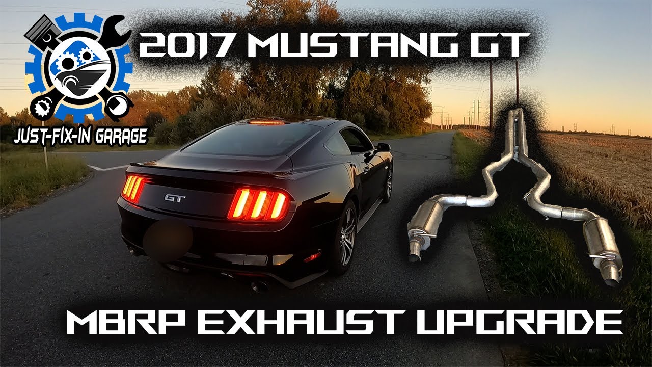 2017 Mustang GT Exhaust Upgrade - MBRP S7239 Coup-Convertible Cat Back Street Exhaust - Full Install