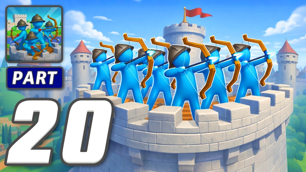 Archery Bastions: Castle War - Gameplay Walkthrough Part 20 - Guard The Castle Gates (iOS, Android)