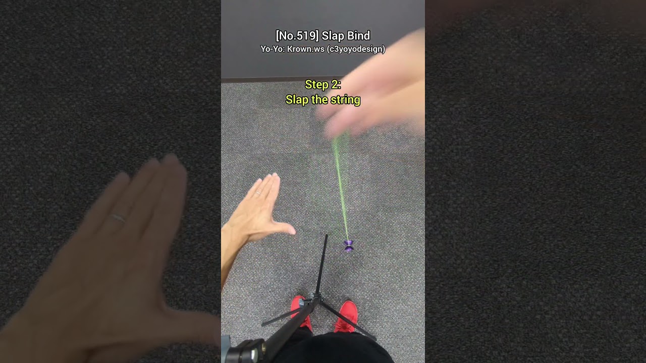 [No.519]🪀Today's Yo-Yo Trick & Tutorial: Slap Bind #yoyo #yoyotricks #ヨーヨー