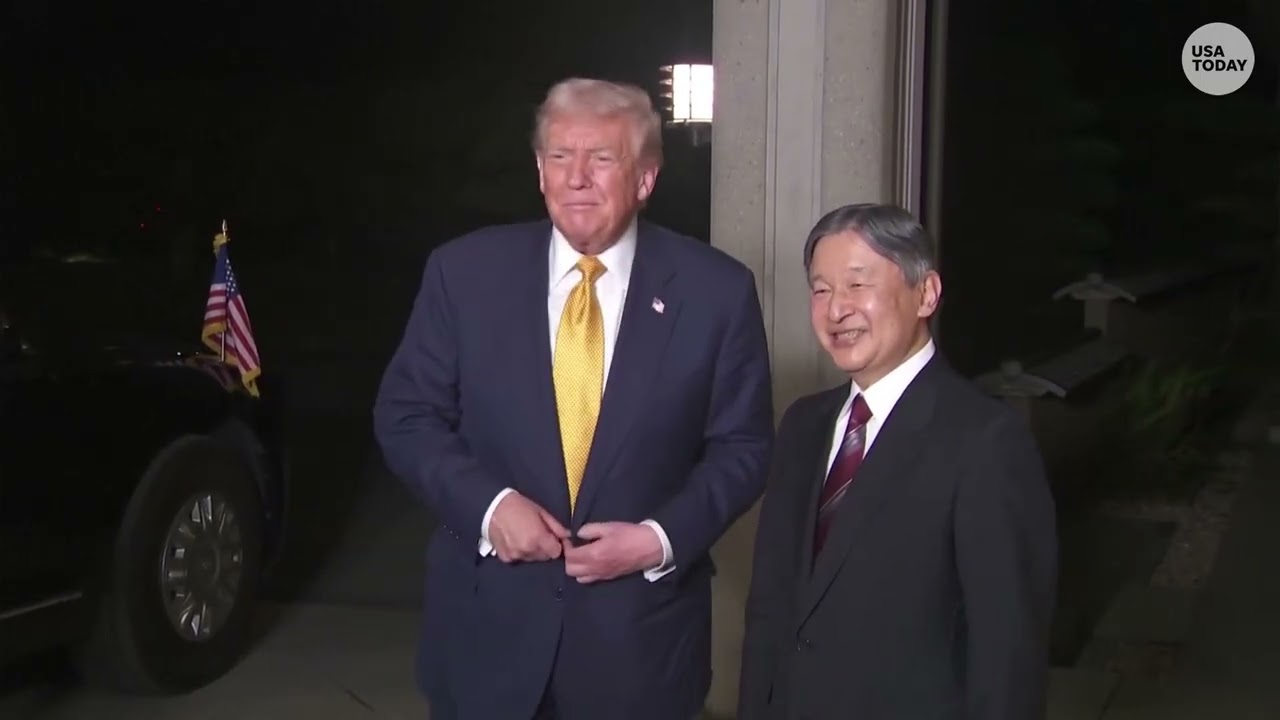Donald Trump meets with Japan's Emperor in Tokyo during Asia trip to discuss trade, tariffs