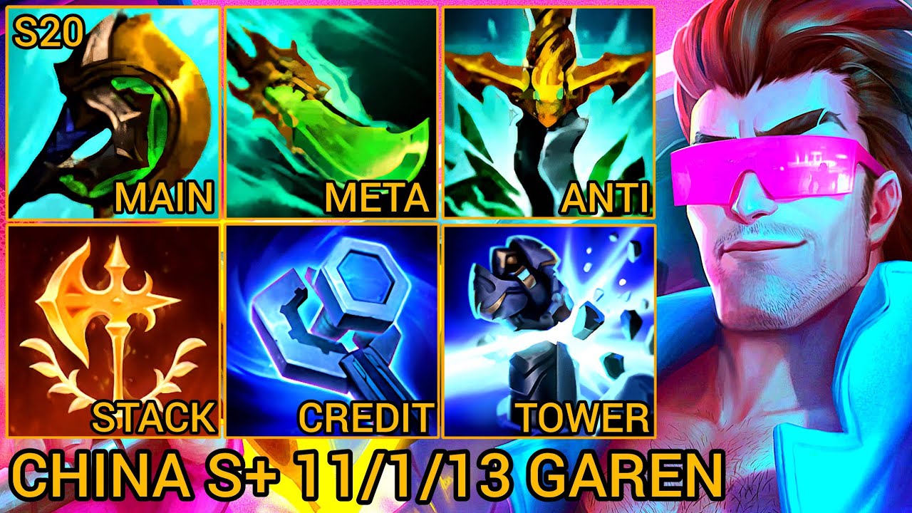 Garen Baron Lane S Rating 11/1/13 - China Wild Rift New Meta Build & Runes By Tiarty