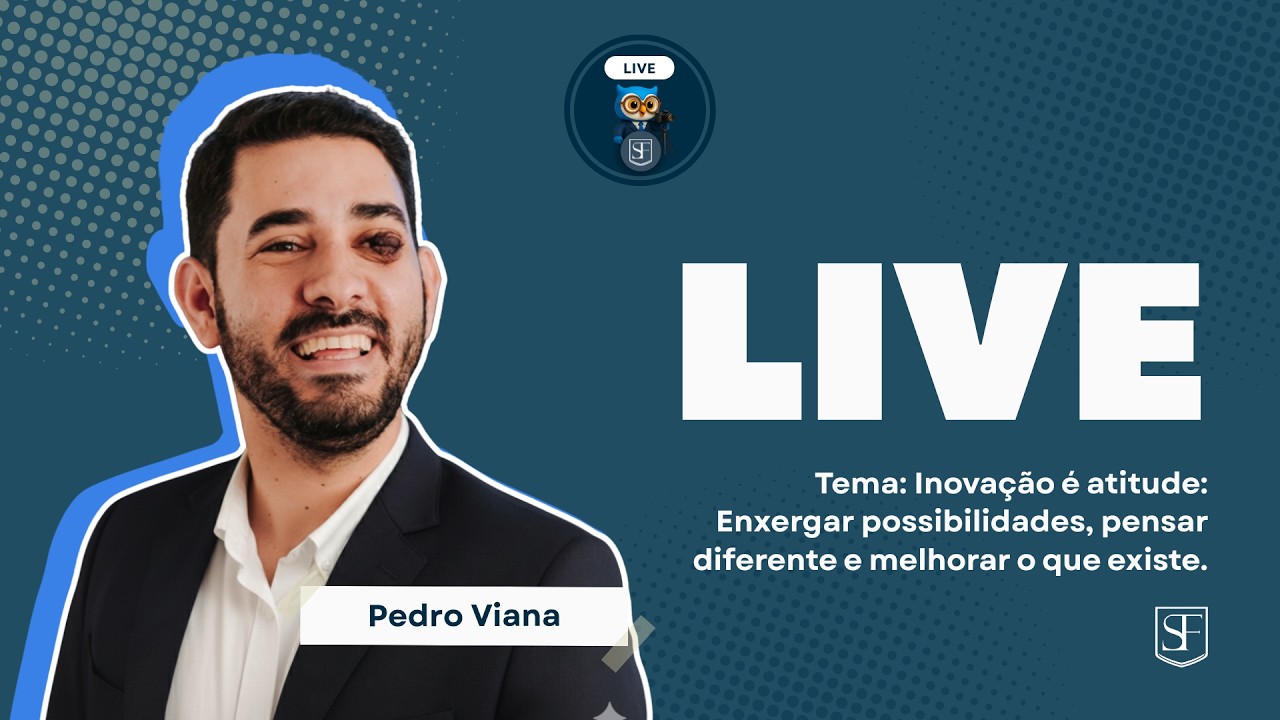 Live: Inovação é atitude: Enxergar possibilidades, pensar diferente e melhorar o que existe.