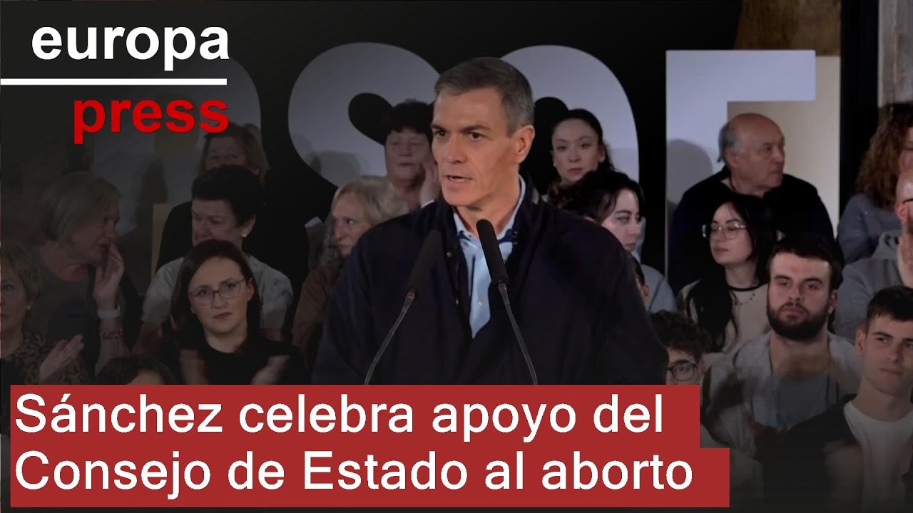 Sánchez celebra el aval del Consejo de Estado para blindar el aborto en la Constitución
