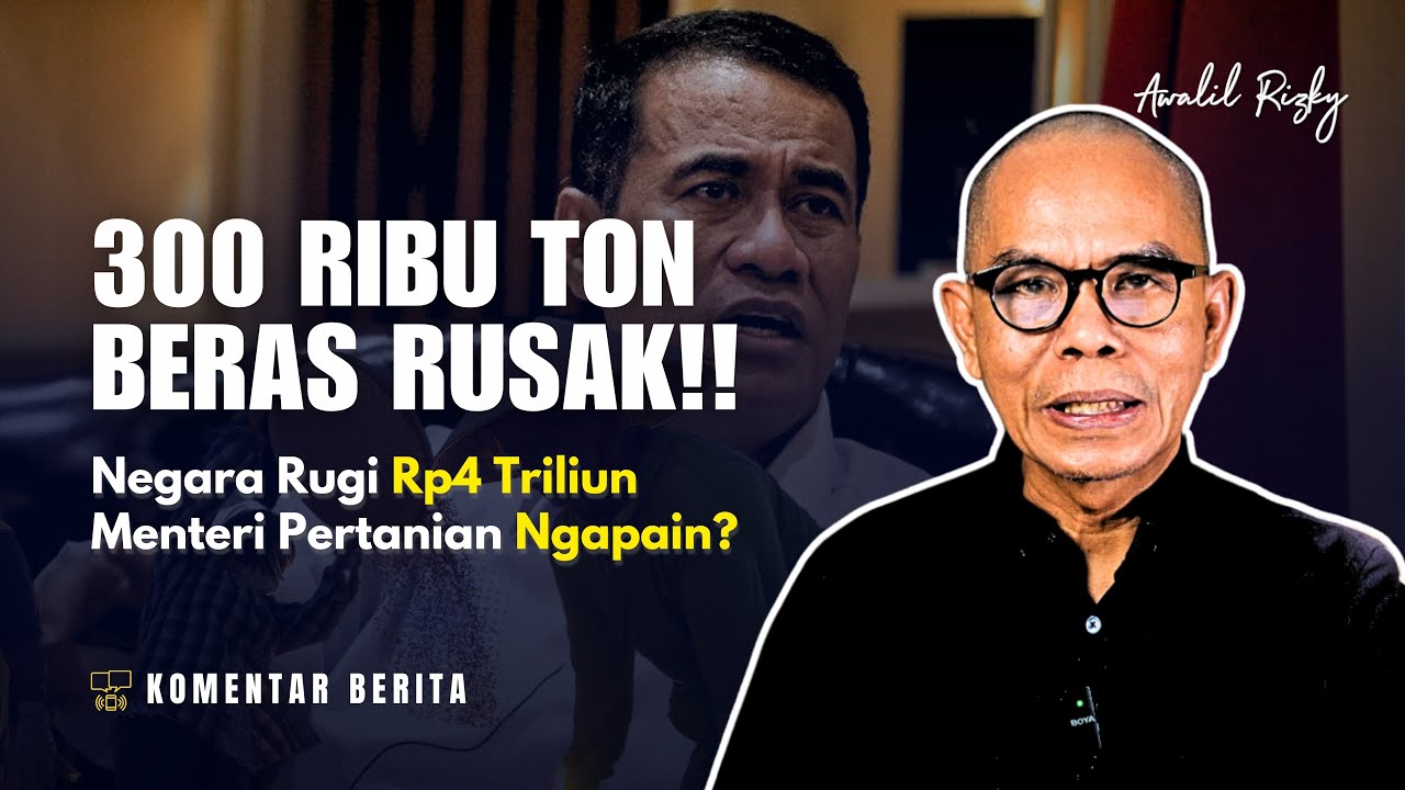 300 RIBU TON BERAS BULOG RUSAK!! Sibuk pidato swasembada, masalah utama gak dibenahi #komentarberita