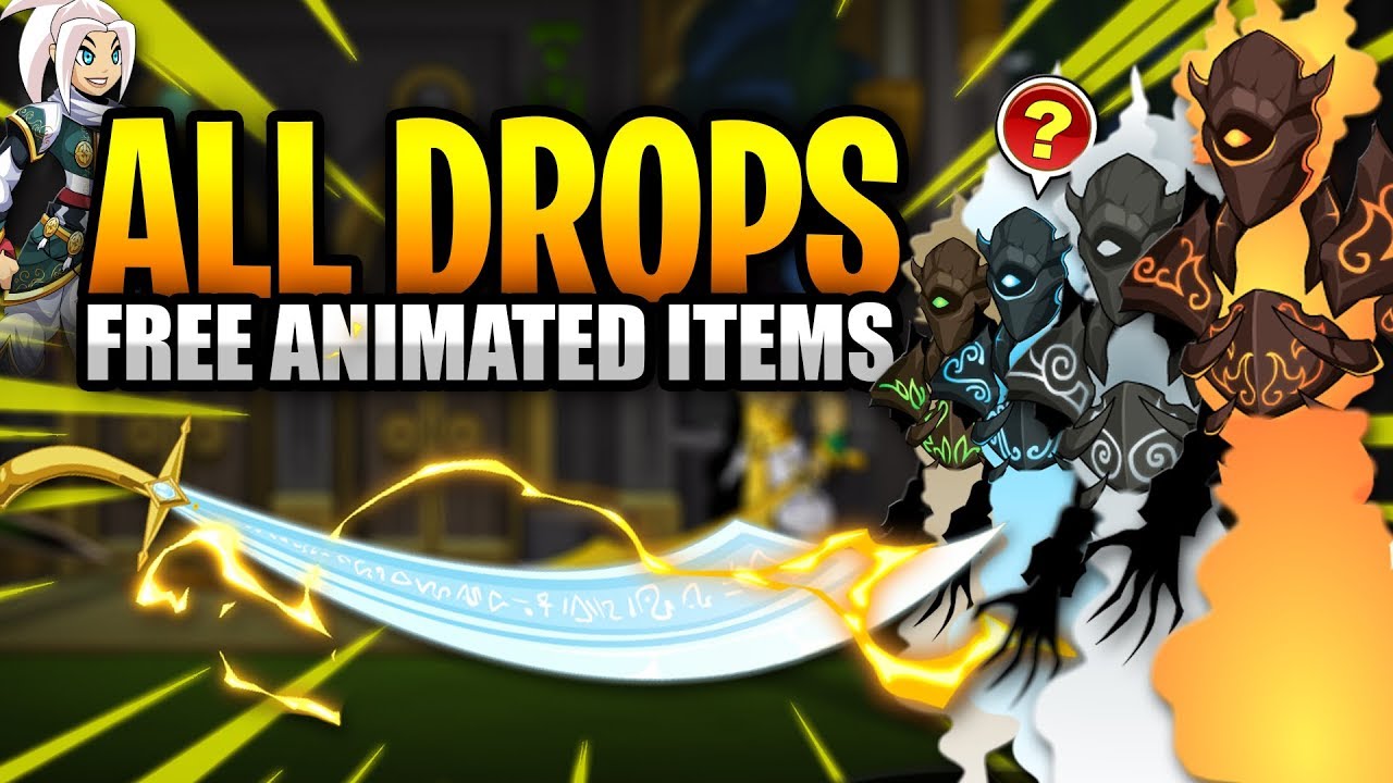 ВСЕ ДРОПЫ! БЕСПЛАТНЫЕ АНИМИРОВАННЫЕ НАБОРЫ! AQW AdventureQuest Worlds