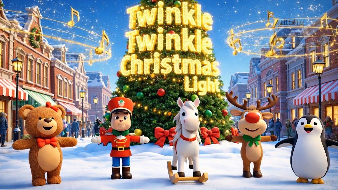 Jingle Glow 🎄 Christmas Song for Kids | Festive Nursery Rhymes & Kids Songs