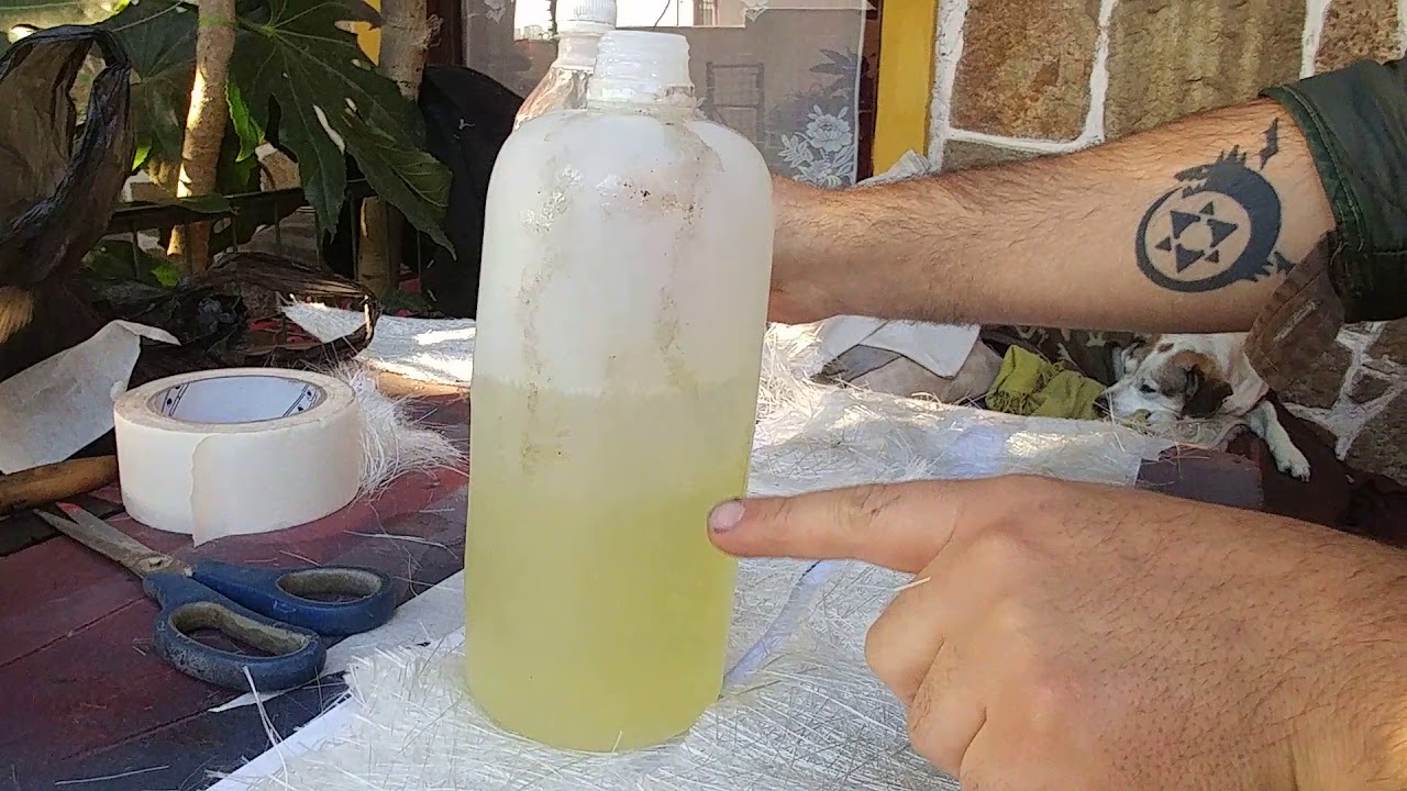 Como restaurar o rescatar resina de poliester semi dura a la Chilena