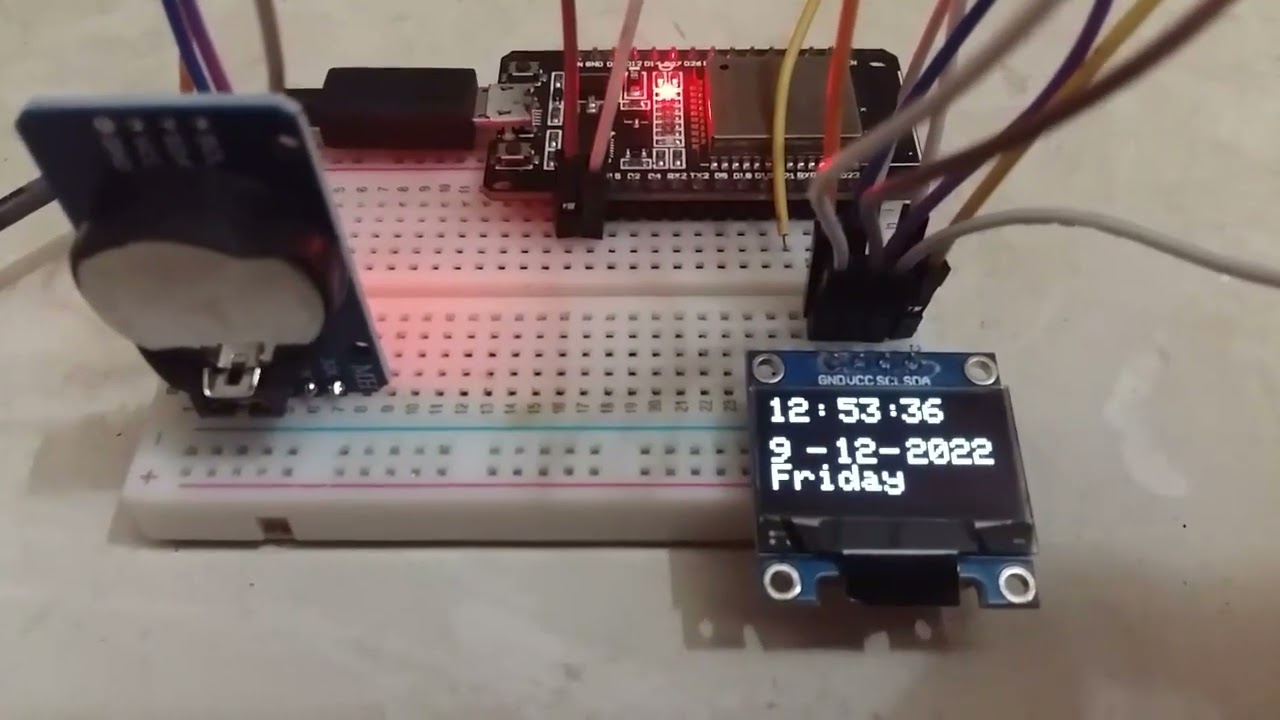 (Demo) ESP32 Real Time Clock RTC with DS3231 Module OLED