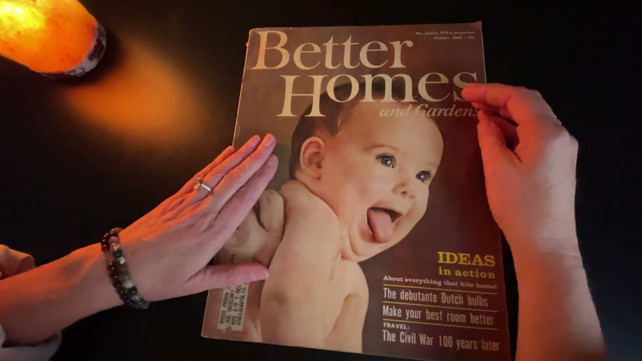 Vintage Magazine Flip Through: A Relaxing ASMR Experience