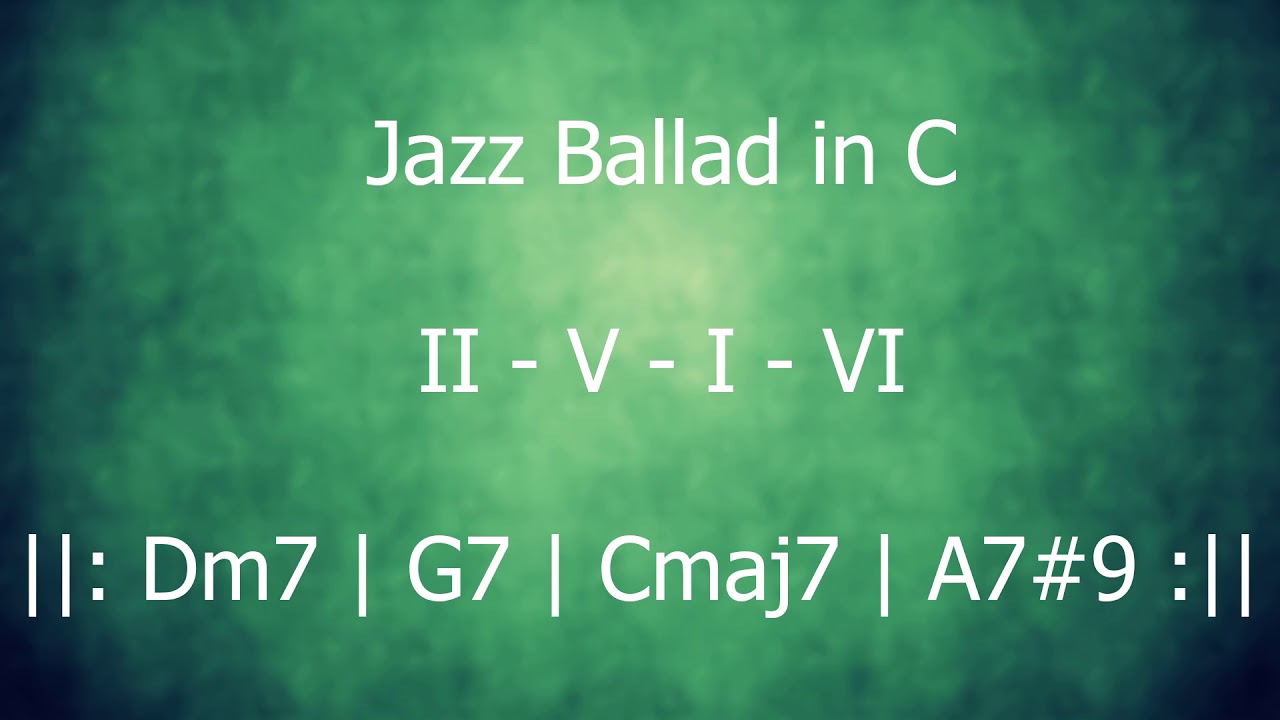 Backing Track, Jem track, II-V-I-VI, in C