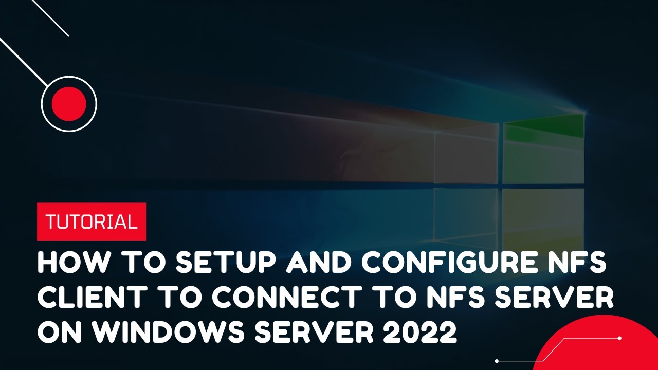 How to setup and configure NFS Client to connect to NFS Server on Windows Server 2022 | VPS Tutorial