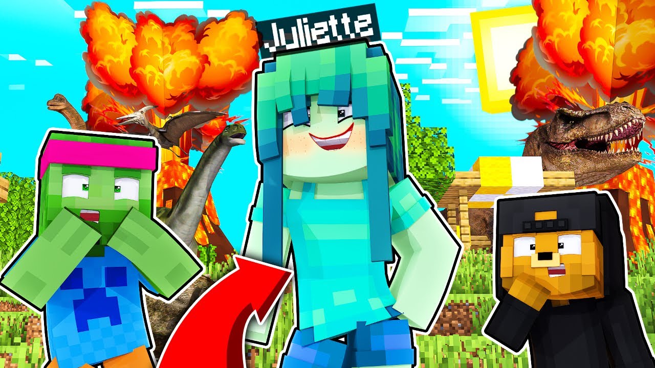 JE RETOURNE DANS LE PASSÉ JULIETTE A GRANDI SUR MINECRAFT ! 😱 Elle est plus vieille… Famille Diabolo