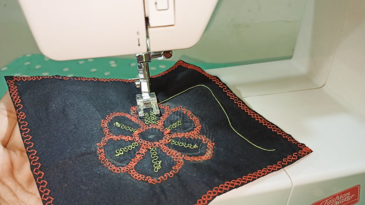 How to use open toe embroidery foot with singer decorative stitch