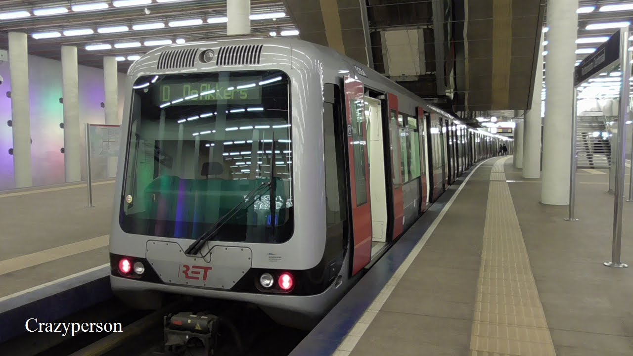 Metro Rotterdam Centraal - De Akkers, RET Lijn D in 2019