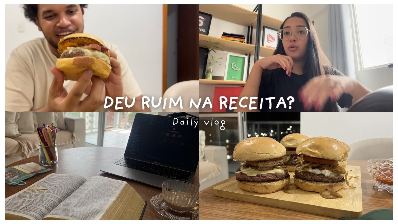 VLOG: FIZEMOS HAMBÚRGUER DE BISTECA? + Bastidores Hotmart e Banho no Golden!