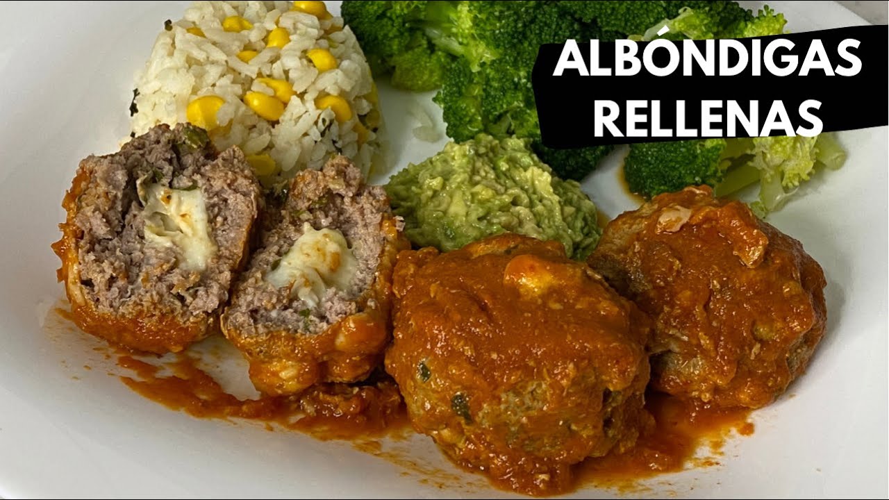 ALBÓNDIGAS RELLENAS DE QUESO OAXACA EN CALDILLO DE CHIPOTLE | RECETA SALUDABLE