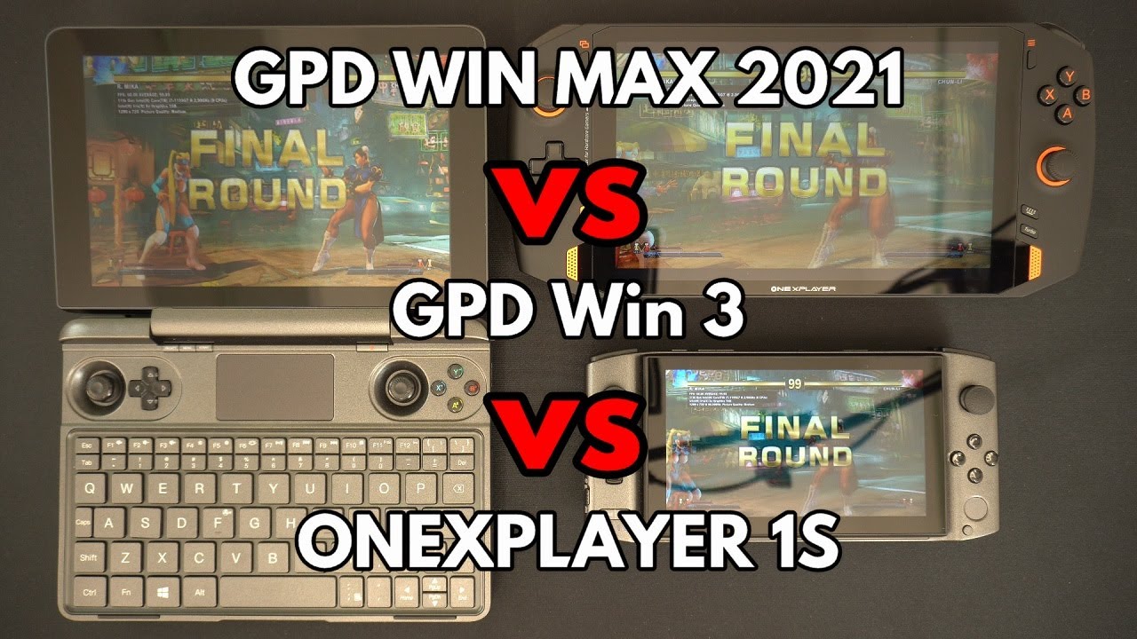 GPD Win 3 vs ONEXPLAYER 1S vs GPD Win MAX 2021 i7-1195G7 Comparison and Benchmarks
