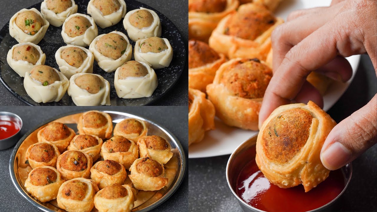 Rose Aloo Samosa | Potato Rose Roll Up Snacks | Ramadan Iftar Recipe | Potato Rose Samosa Recipe