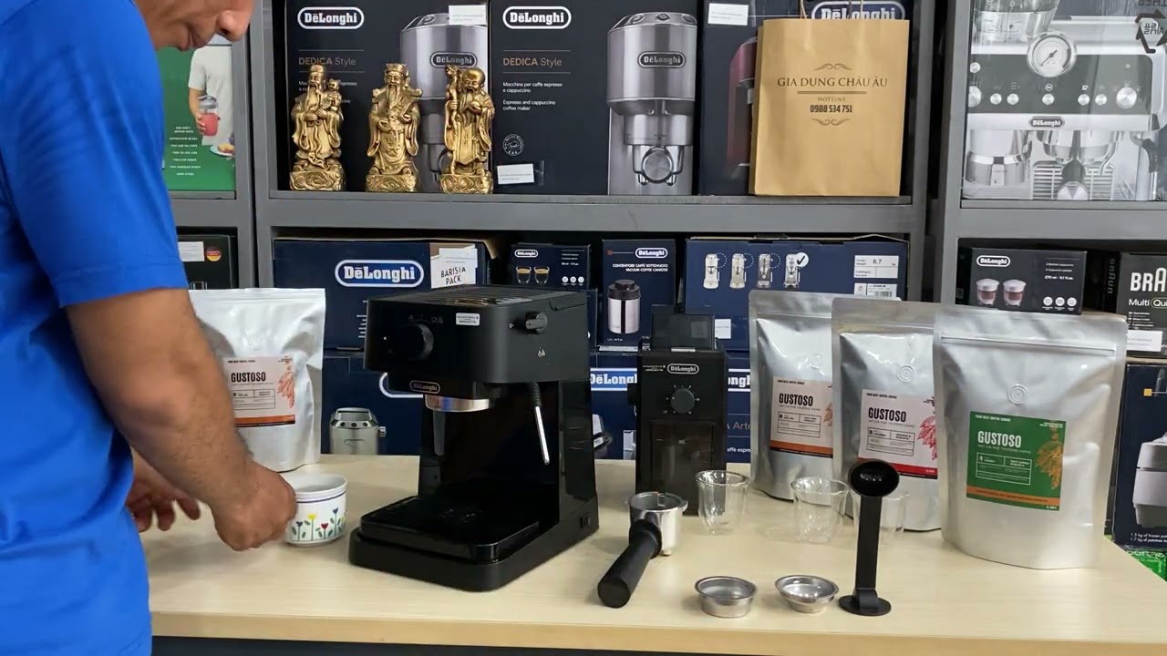 Hướng dẫn sử dụng máy pha cà phê Delonghi Ec230.Bk - Đặt hàng: 0988.534.751