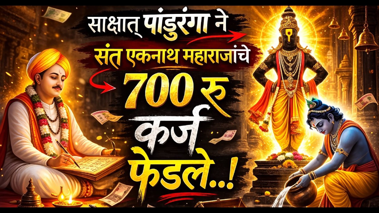 असे काय घडले की पांडुरंगाला संत एकनाथ महाराजांचे कर्ज फेडावे लागले ! Eknath maharaj jeevan charitra