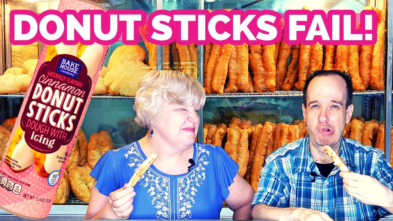 Aldi Bake House Cinnamon Donut Sticks Dough With Icing Review (Spoiler: We Failed!)