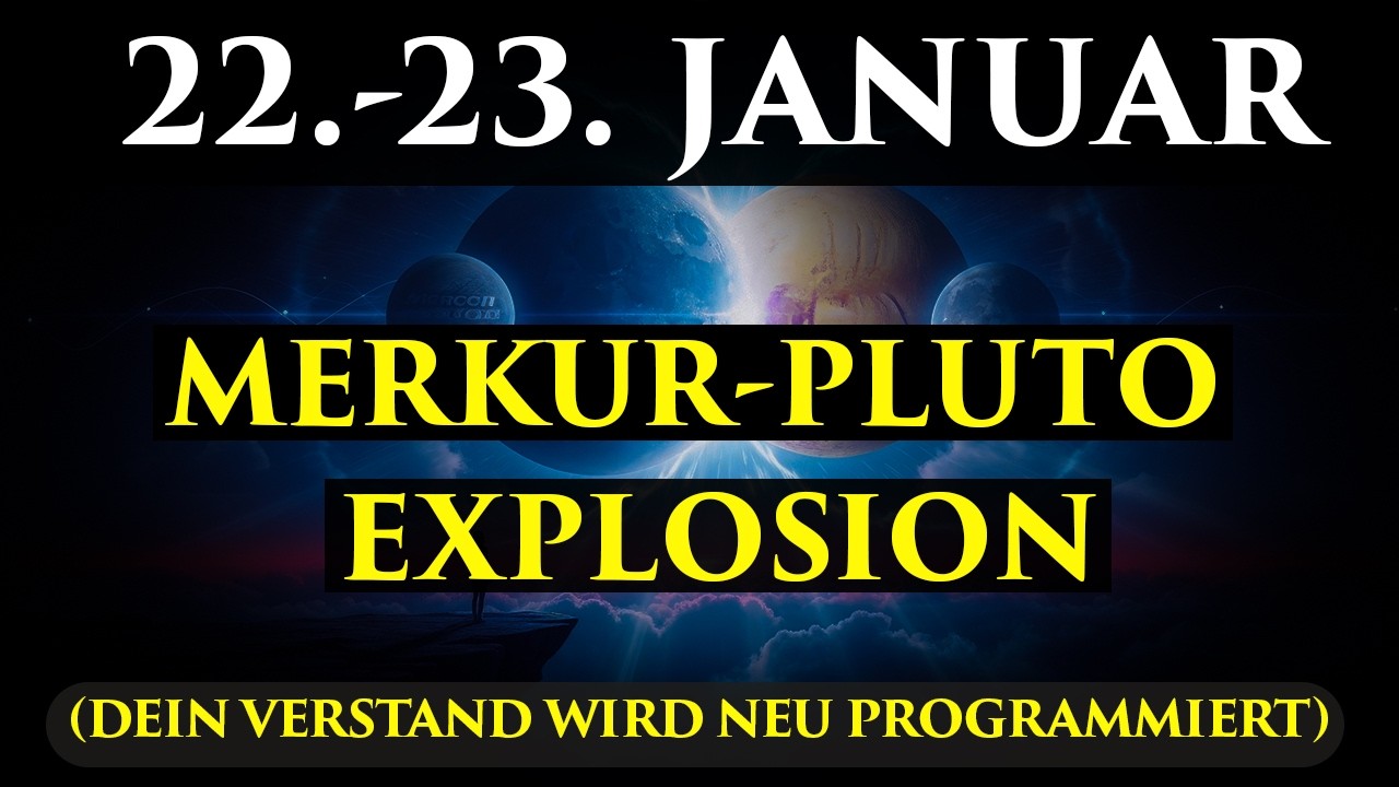 ACHTUNG! 22.-23. Januar – Merkur-Pluto SCHREIBT DEIN SCHICKSAL NEU Zum ersten Mal so!