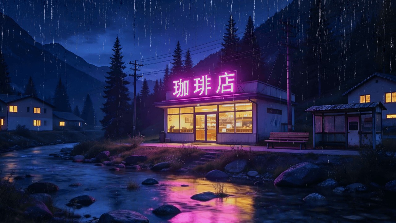 Comfortable Rainy Atmosphere 1980s | Relaxing Lofi Beats for Studying, Relaxing & Sleeping Soundly
