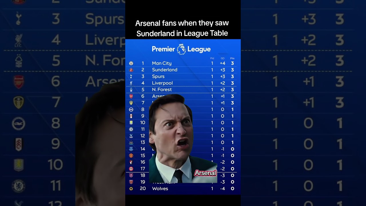 Sunderland in Arsenal spot🤣 #arsenal #afc #aftv #arteta #sunderland #blackcats #coyg