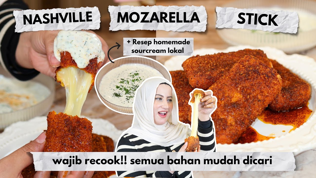 COOKING WITH TASYI: EPS 143 - RESEP NASHVILLE MOZZARELLA STICK