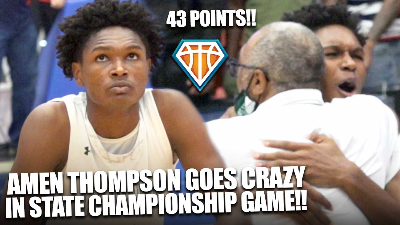 INSANE 43 POINT GAME In DOUBLE OT State Championship After Twin Brother Fouls Out!!
