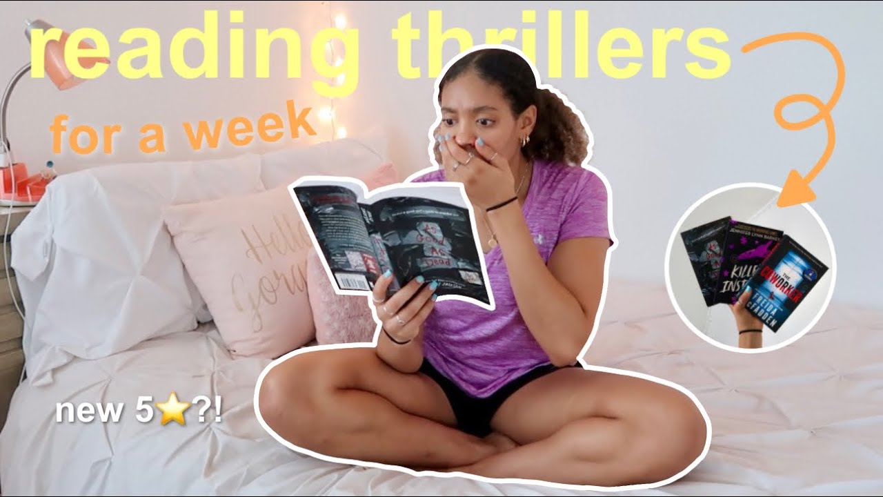 reading thrillers for a week 🔪🩸(spoiler free reading vlog)
