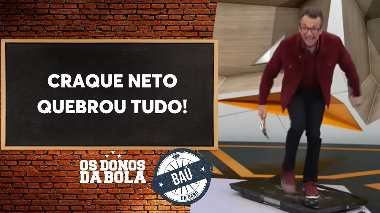 Baú do Neto | Craque Neto quebra TV ao vivo