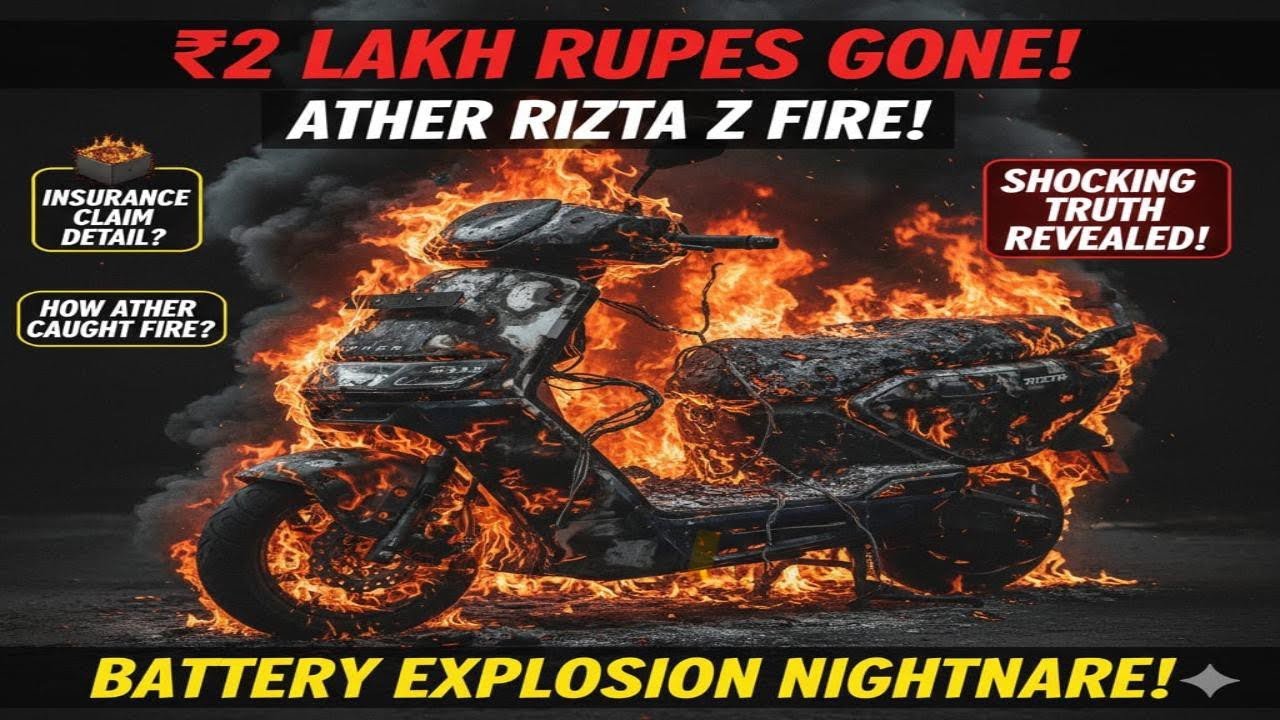 Ather Rizta Catches Fire | Battery Fire Incident  Explained | Insurance Detail 2026 |