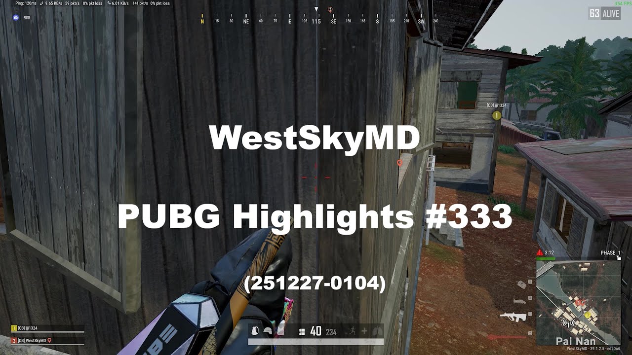 [PUBG] WestSkyMD Highlights 333 #배그 #pubg #highlights #montage #하이라이트 #streamer #kills #fps