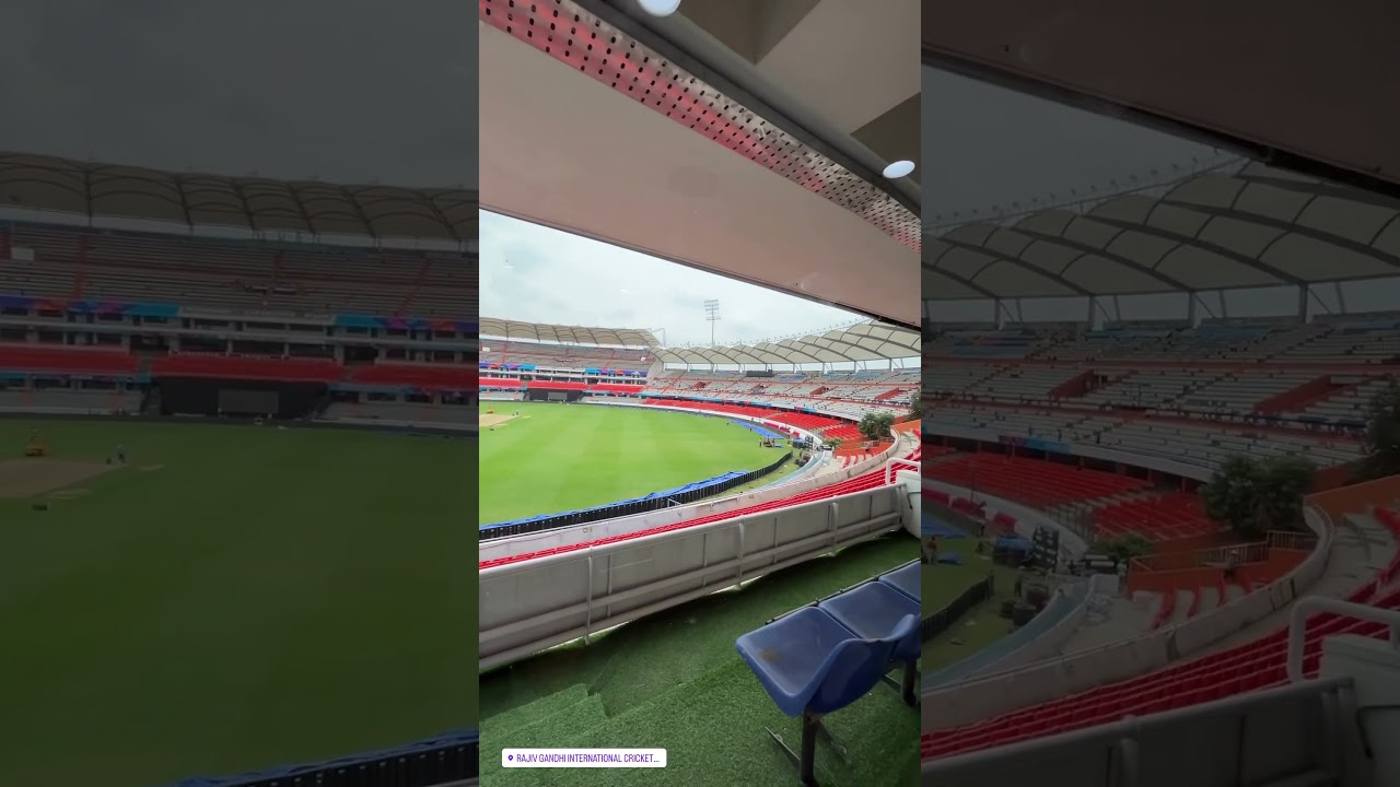 Rajiv Gandhi international cricket stadium 🏟️ #Uppal stadium Hyderabad