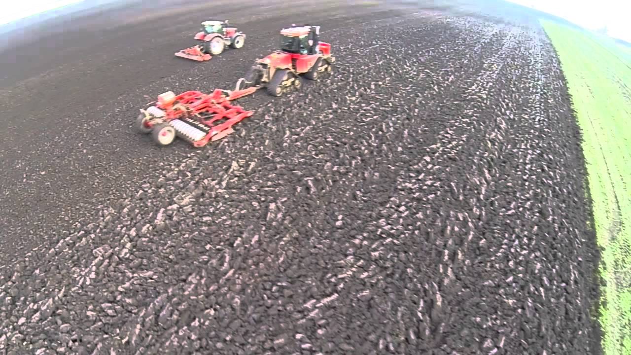 Case Tractors on Lincolnshire farm Drone video with DJI Phantom and Go-pro Hero 3