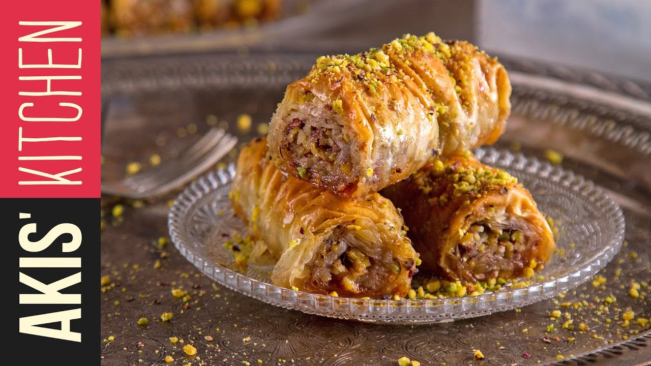 Rolled Baklava (Saragli) | Akis Petretzikis