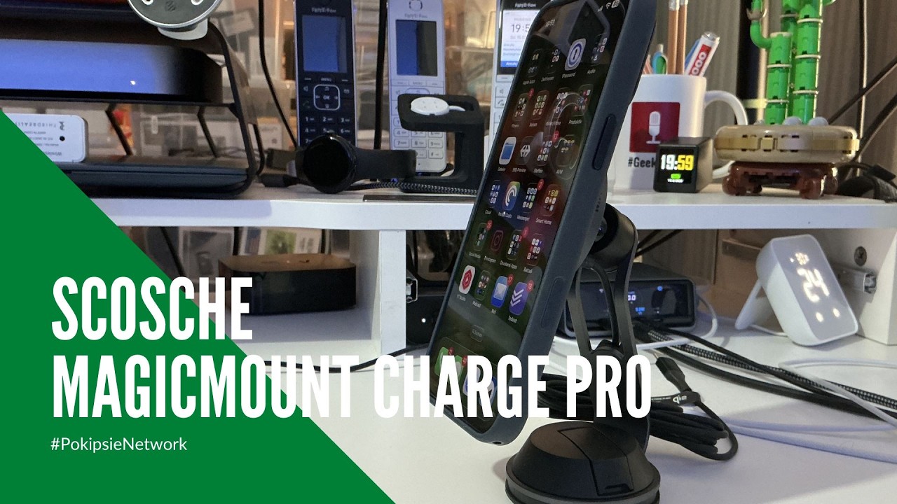 MagSafe Ständer für dein iPhone im Büro mit Saugnapf | Scosche MagicMount Charge Pro