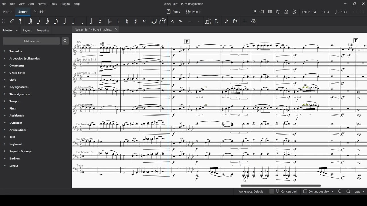 Jersey Surf Pure Imagination Transcription